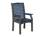 Classic Terrace Dining Chair Rockwood Outdoor Furniture Navy Blue Smoke Gray 