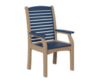 Classic Terrace Dining Chair Rockwood Outdoor Furniture Navy Blue Weatherwood 
