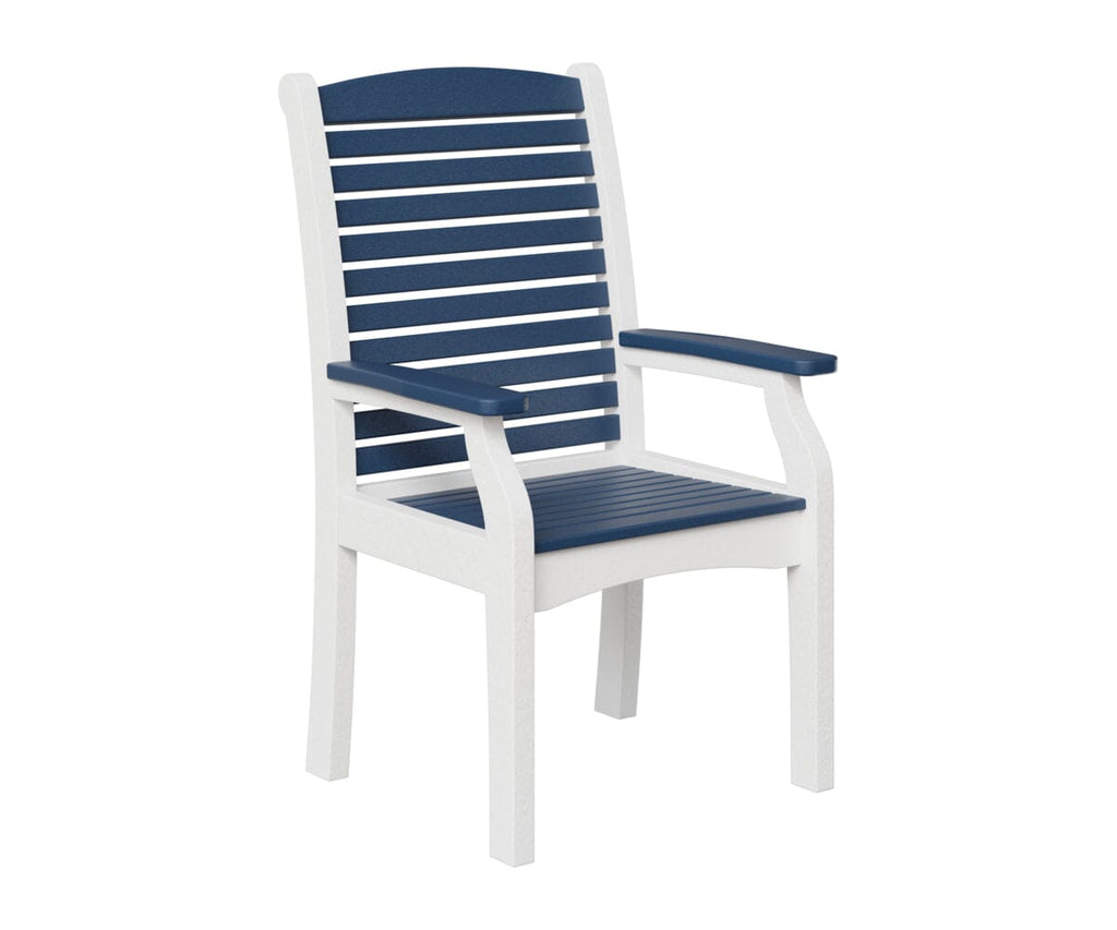 Classic Terrace Dining Chair Rockwood Outdoor Furniture Navy Blue White 