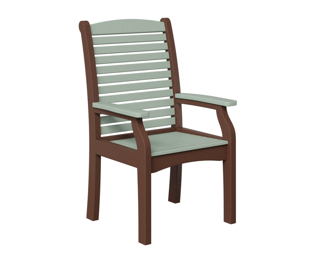 Classic Terrace Dining Chair Rockwood Outdoor Furniture Seafoam Chocolate Brown 