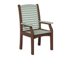 Classic Terrace Dining Chair Rockwood Outdoor Furniture Seafoam Chocolate Brown 