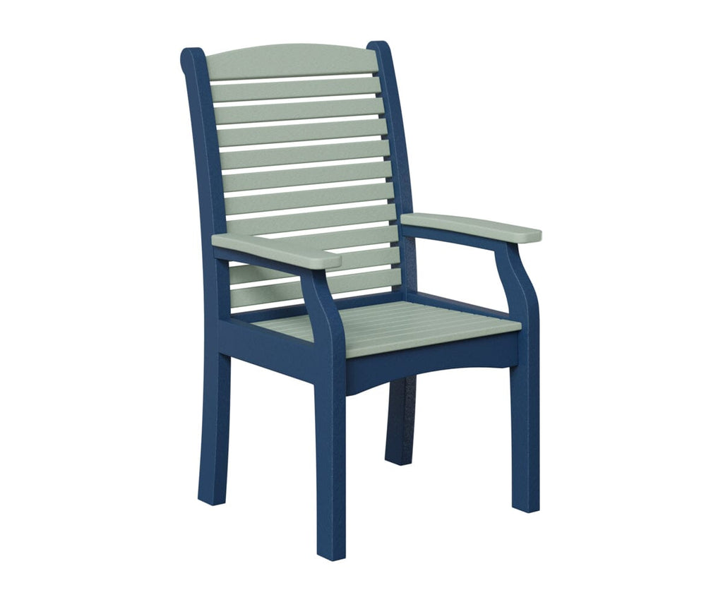 Classic Terrace Dining Chair Rockwood Outdoor Furniture Seafoam Navy Blue 