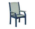 Classic Terrace Dining Chair Rockwood Outdoor Furniture Seafoam Navy Blue 
