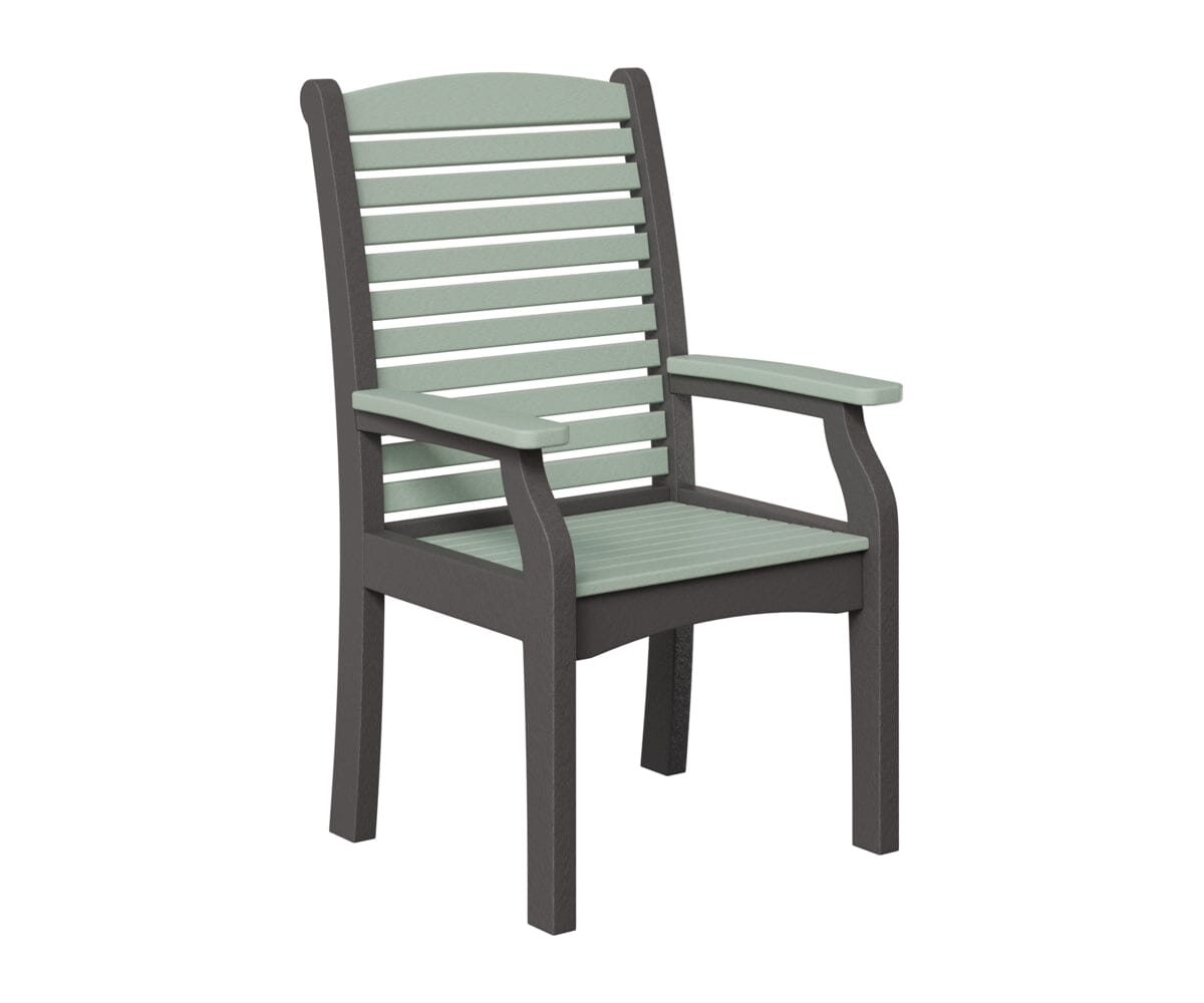 Classic Terrace Dining Chair Rockwood Outdoor Furniture Seafoam Smoke Gray 