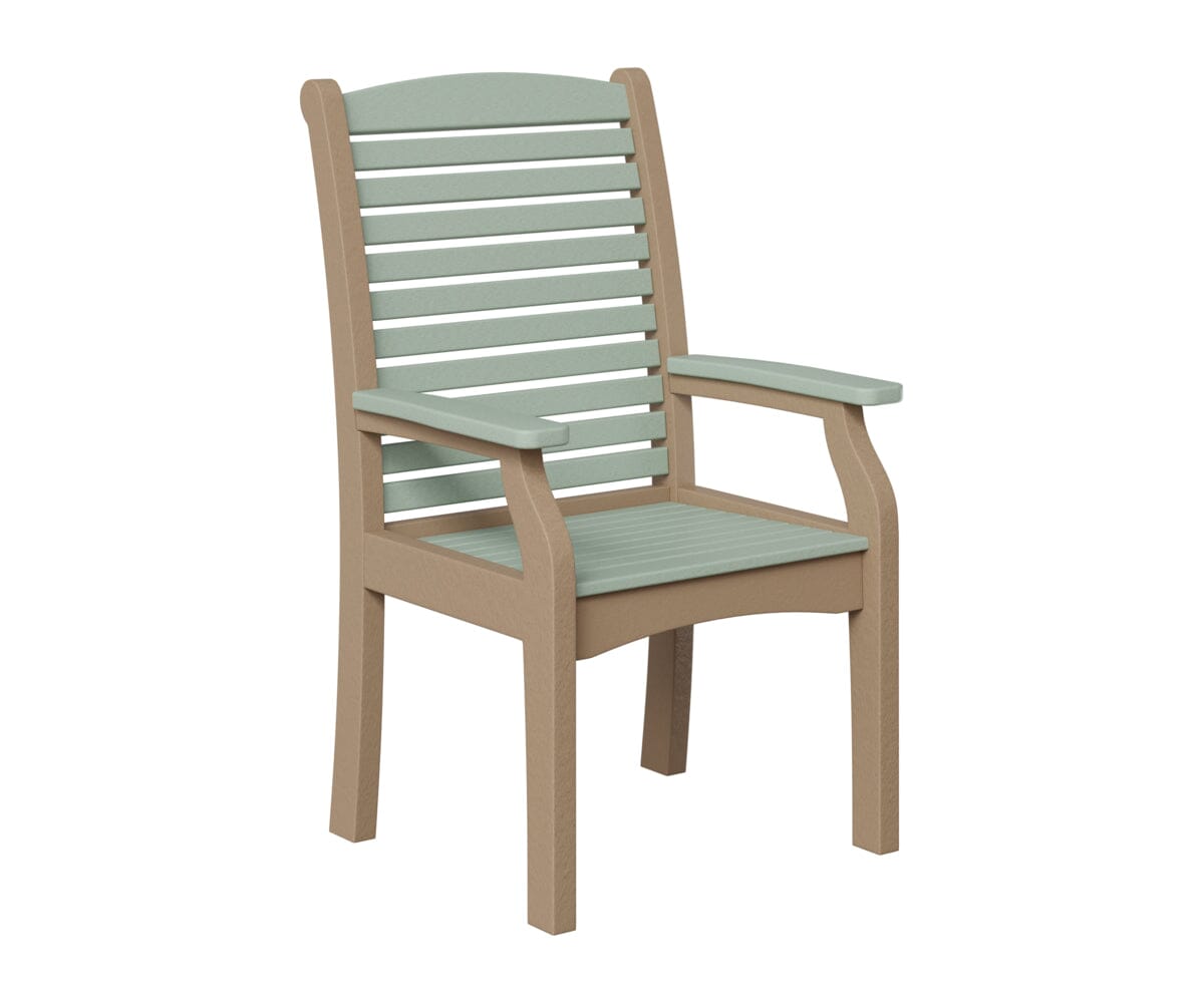 Classic Terrace Dining Chair Rockwood Outdoor Furniture Seafoam Weatherwood 