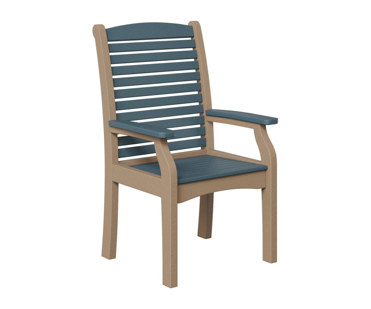 Classic Terrace Dining Chair Rockwood Outdoor Furniture Slate Weatherwood 