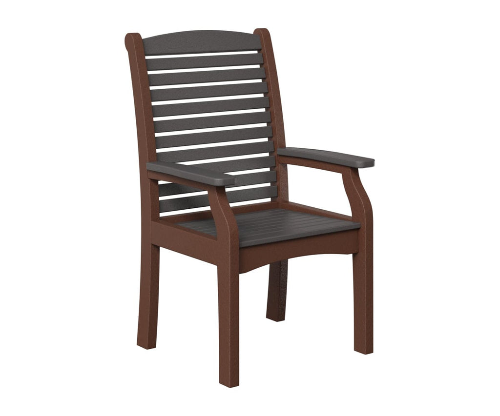 Classic Terrace Dining Chair Rockwood Outdoor Furniture Smoke Gray Chocolate Brown 