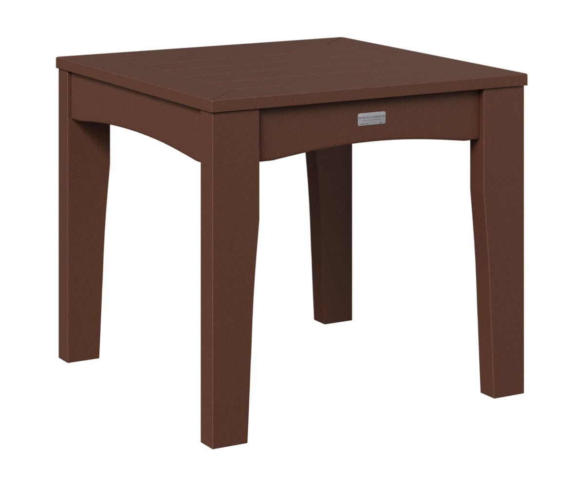 Classic Terrace End Table Rockwood Outdoor Furniture Chocolate Brown