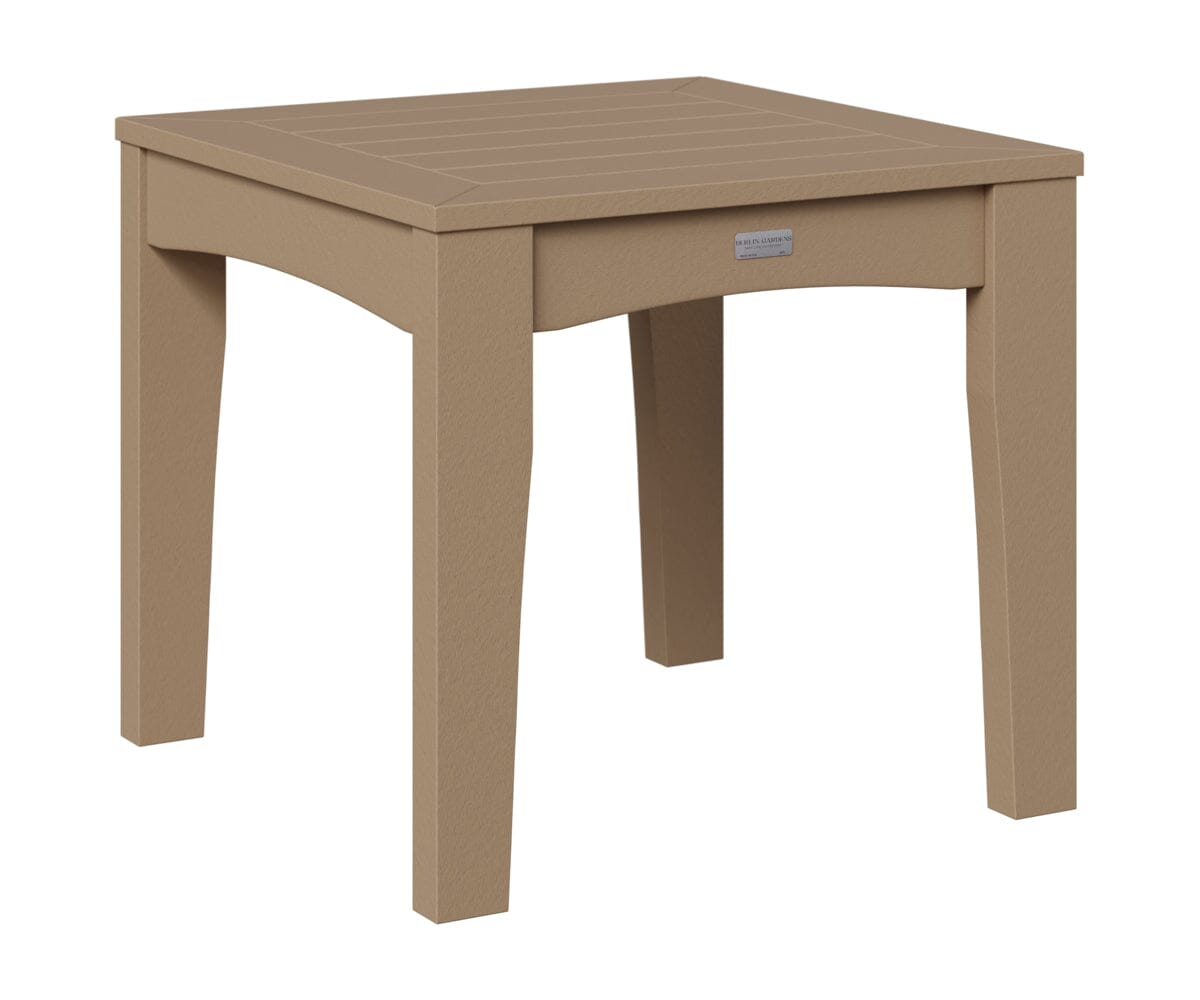 Classic Terrace End Table Rockwood Outdoor Furniture Weatherwood