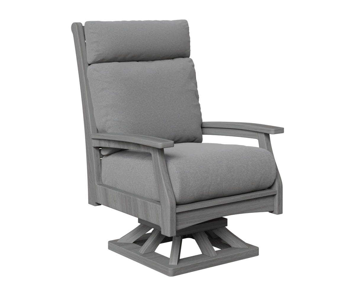 Classic Terrace High Back Swivel Rocker Rockwood Outdoor Furniture Natural Finish: Driftwood Gray 