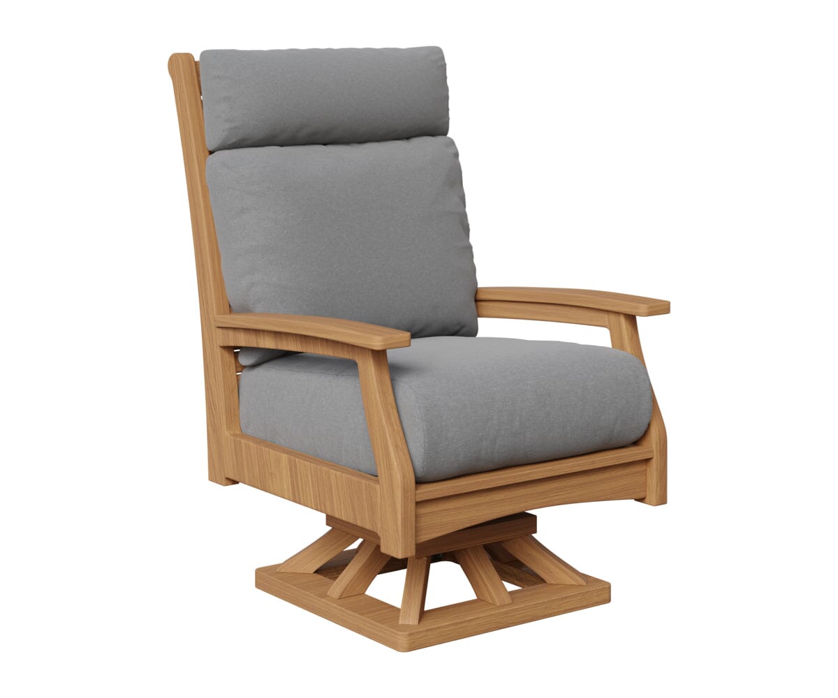Classic Terrace High Back Swivel Rocker Rockwood Outdoor Furniture Natural Finish: Natural Teak 