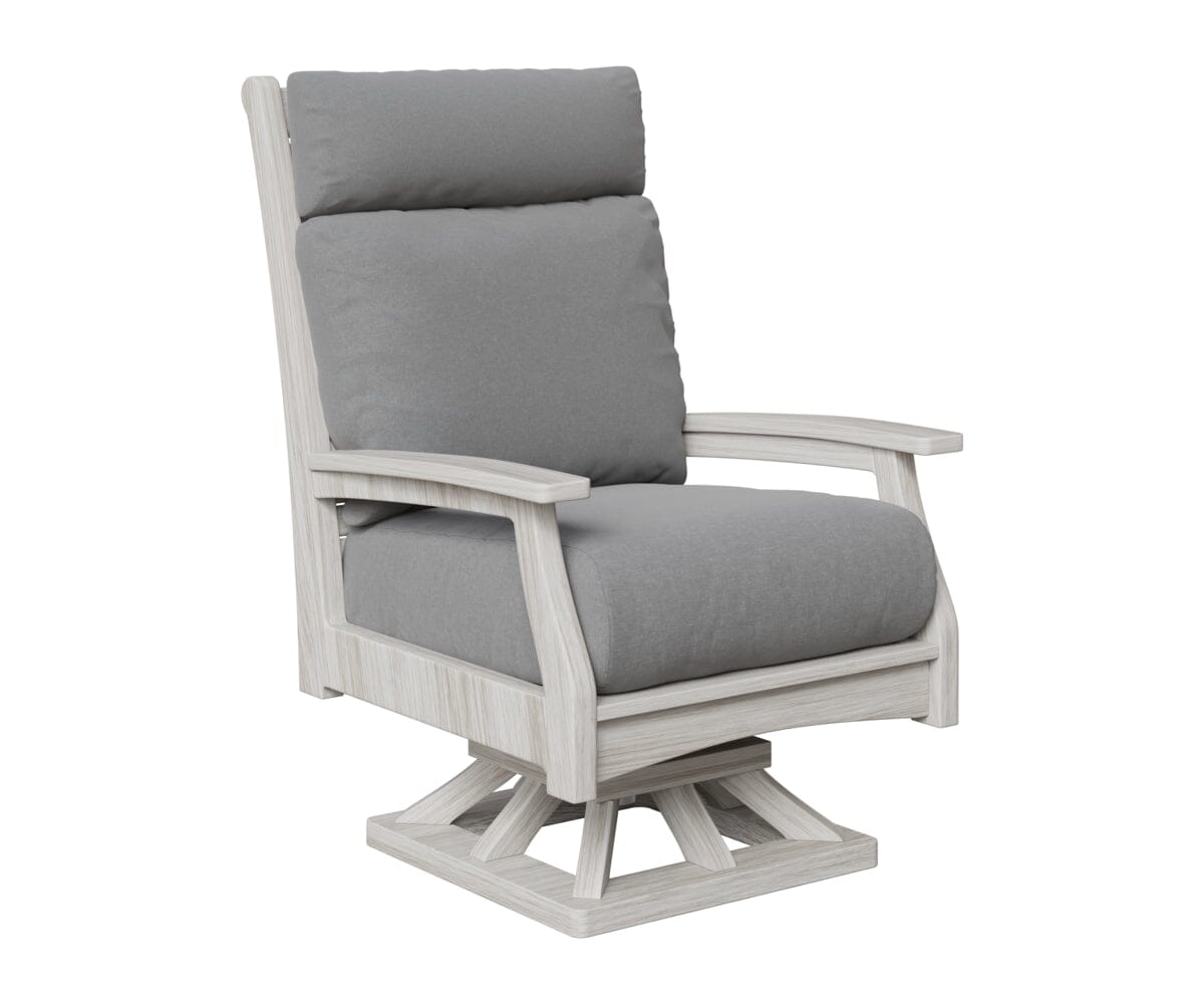 Classic Terrace High Back Swivel Rocker Rockwood Outdoor Furniture Natural Finish: Seashell 
