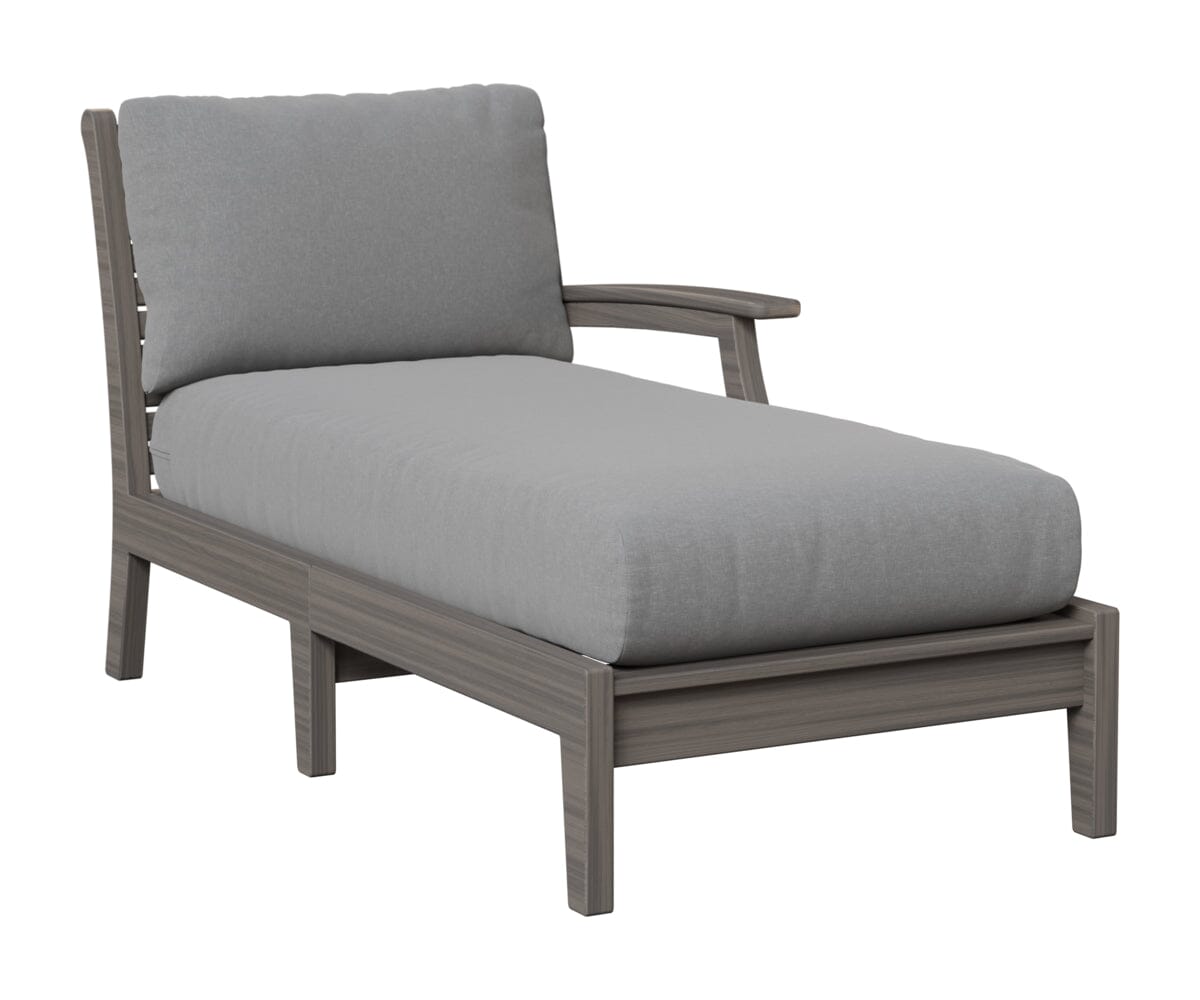 Classic Terrace Left Arm Chaise Lounge Rockwood Outdoor Furniture Natural Finish: Coastal Gray 