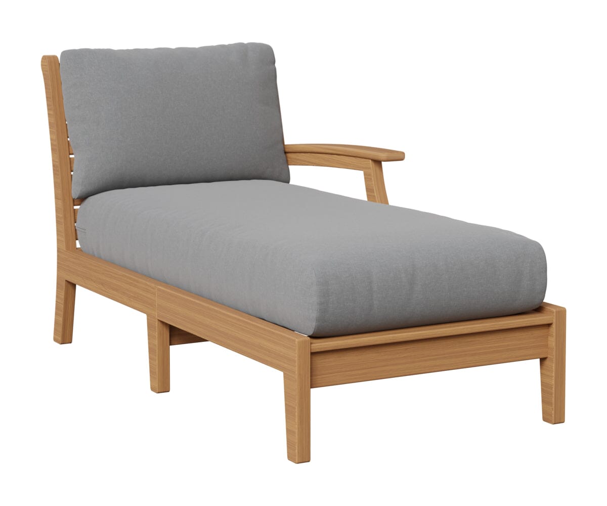 Classic Terrace Left Arm Chaise Lounge Rockwood Outdoor Furniture Natural Finish: Natural Teak 