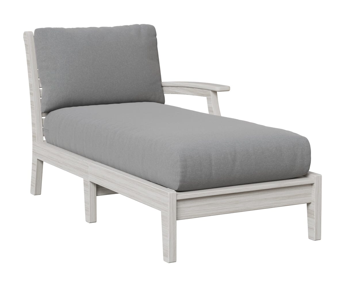 Classic Terrace Left Arm Chaise Lounge Rockwood Outdoor Furniture Natural Finish: Seashell 