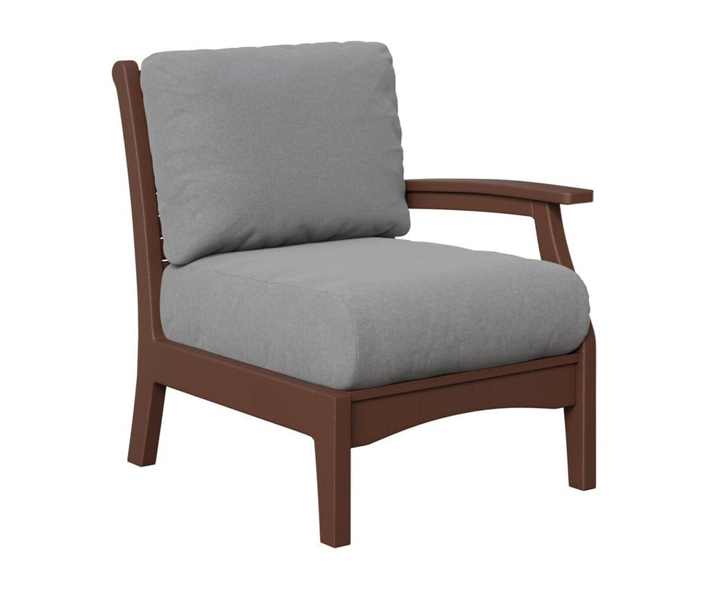 Classic Terrace Left Arm Club Chair Berlin Gardens Chocolate Brown 