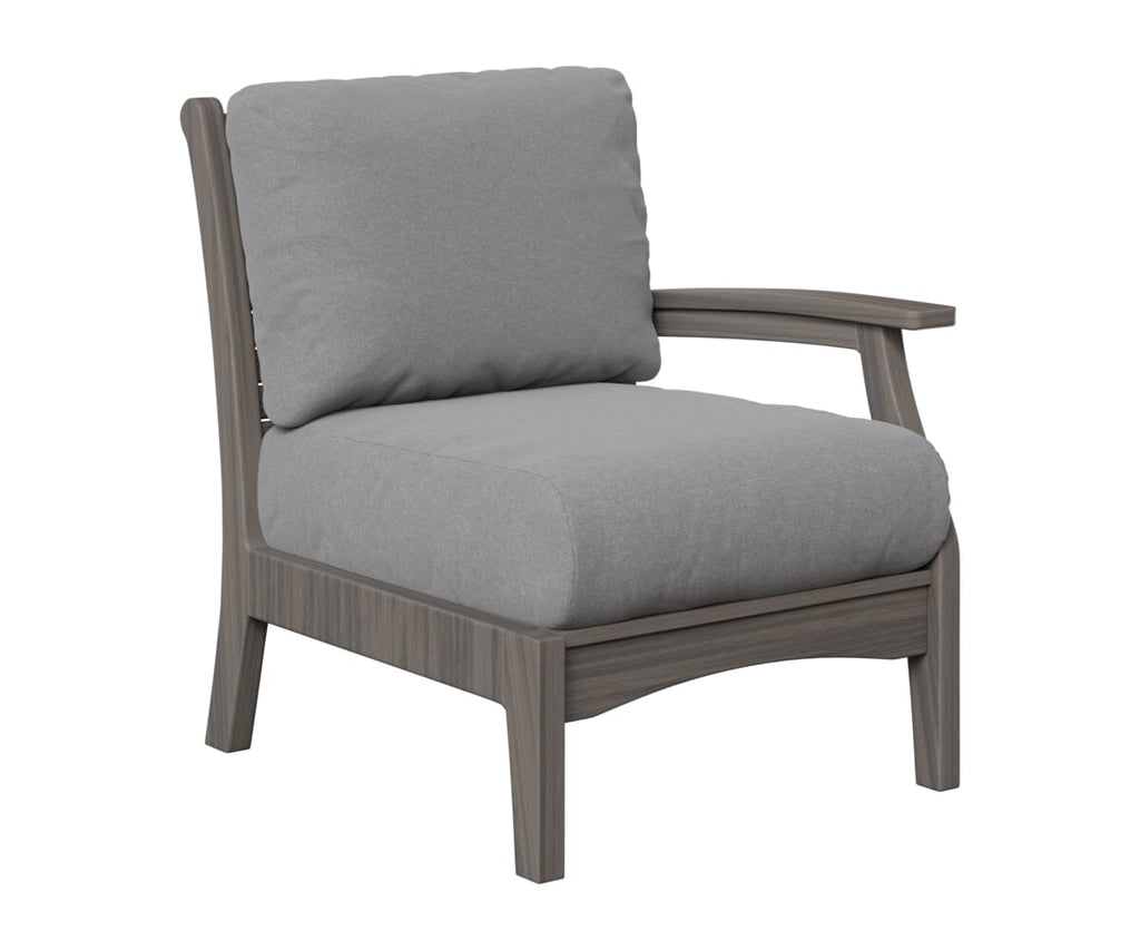 Classic Terrace Left Arm Club Chair Berlin Gardens Natural Finish: Coastal Gray 