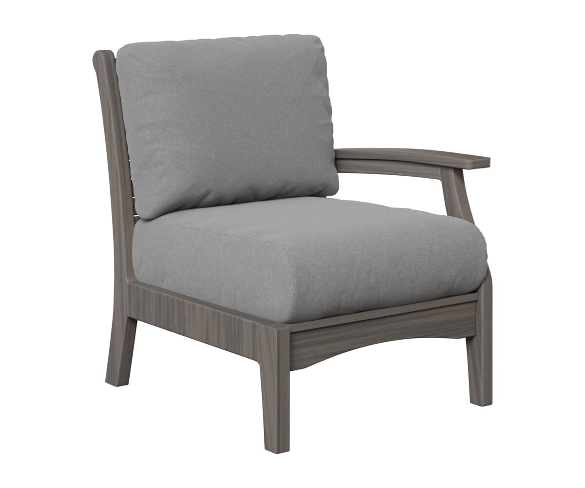 Classic Terrace Left Arm Club Chair Berlin Gardens Natural Finish: Coastal Gray 