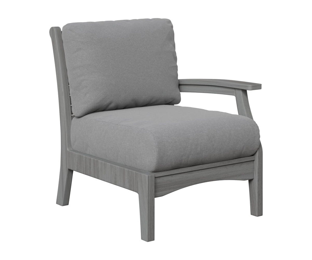 Classic Terrace Left Arm Club Chair Berlin Gardens Natural Finish: Driftwood Gray 