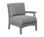 Classic Terrace Left Arm Club Chair Berlin Gardens Natural Finish: Driftwood Gray 