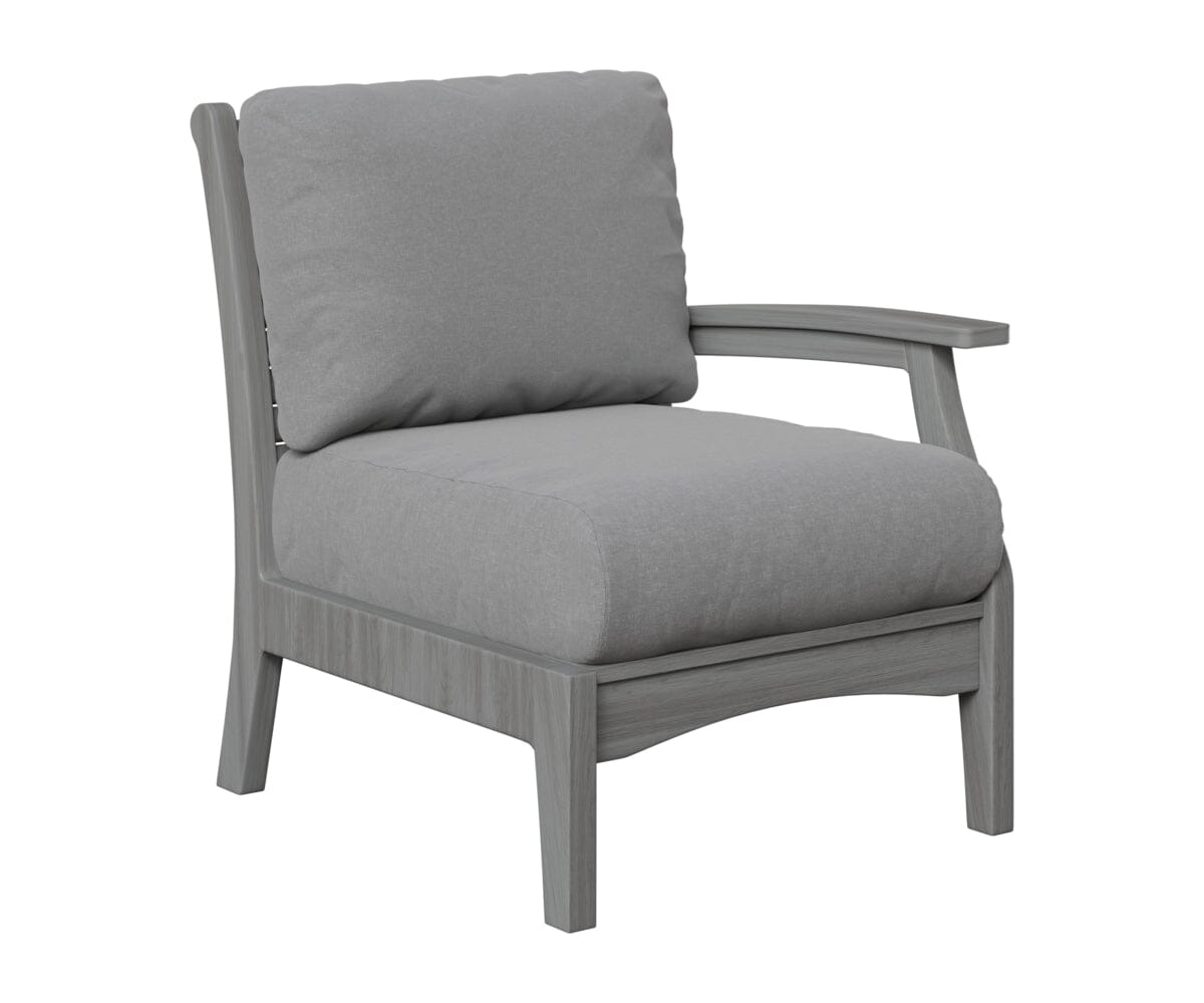 Classic Terrace Left Arm Club Chair Berlin Gardens Natural Finish: Driftwood Gray 