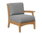 Classic Terrace Left Arm Club Chair Berlin Gardens Natural Finish: Natural Teak 