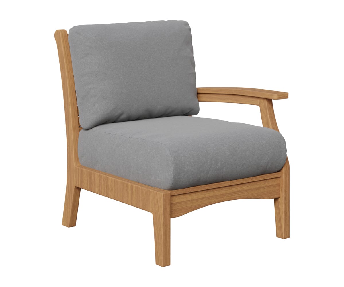 Classic Terrace Left Arm Club Chair Berlin Gardens Natural Finish: Natural Teak 