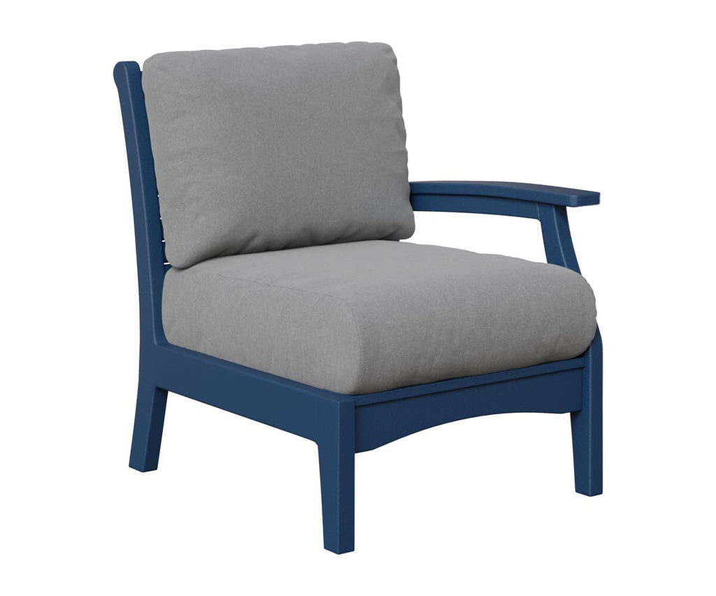 Classic Terrace Left Arm Club Chair Berlin Gardens Navy Blue 