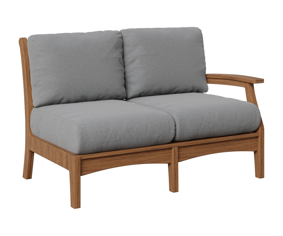 Classic Terrace Left Arm Loveseat Loveseats Rockwood Outdoor Furniture Natural Finish: Antique Mahogany 
