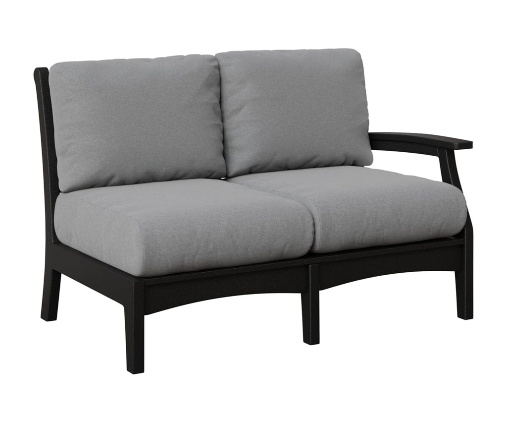Classic Terrace Left Arm Loveseat Loveseats Rockwood Outdoor Furniture Black 