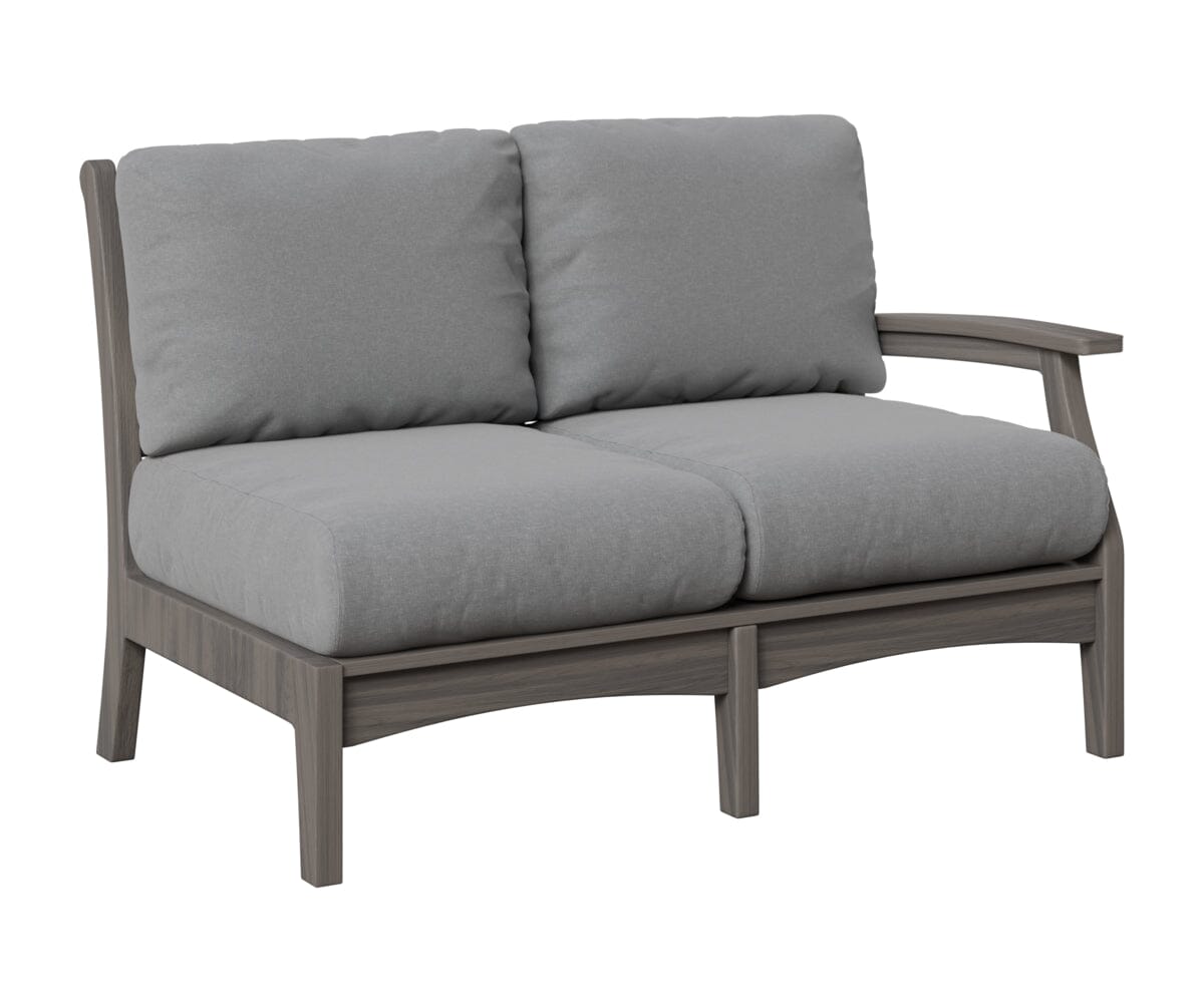 Classic Terrace Left Arm Loveseat Loveseats Rockwood Outdoor Furniture Natural Finish: Coastal Gray 