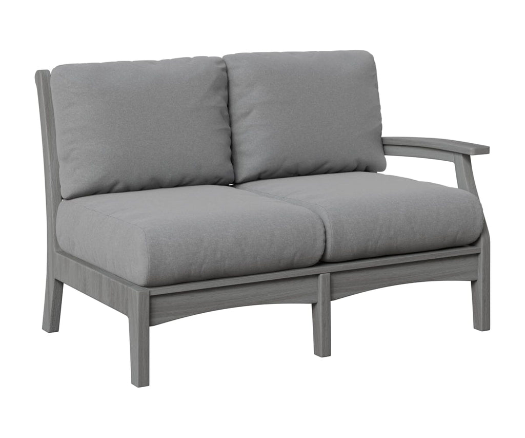 Classic Terrace Left Arm Loveseat Loveseats Rockwood Outdoor Furniture Natural Finish: Driftwood Gray 