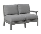 Classic Terrace Left Arm Loveseat Loveseats Rockwood Outdoor Furniture Natural Finish: Driftwood Gray 
