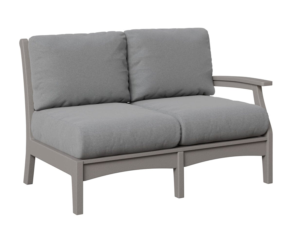 Classic Terrace Left Arm Loveseat Loveseats Rockwood Outdoor Furniture Light Gray 