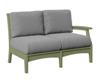 Classic Terrace Left Arm Loveseat Loveseats Rockwood Outdoor Furniture Sage 