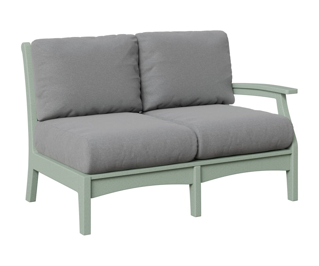Classic Terrace Left Arm Loveseat Loveseats Rockwood Outdoor Furniture Seafoam 