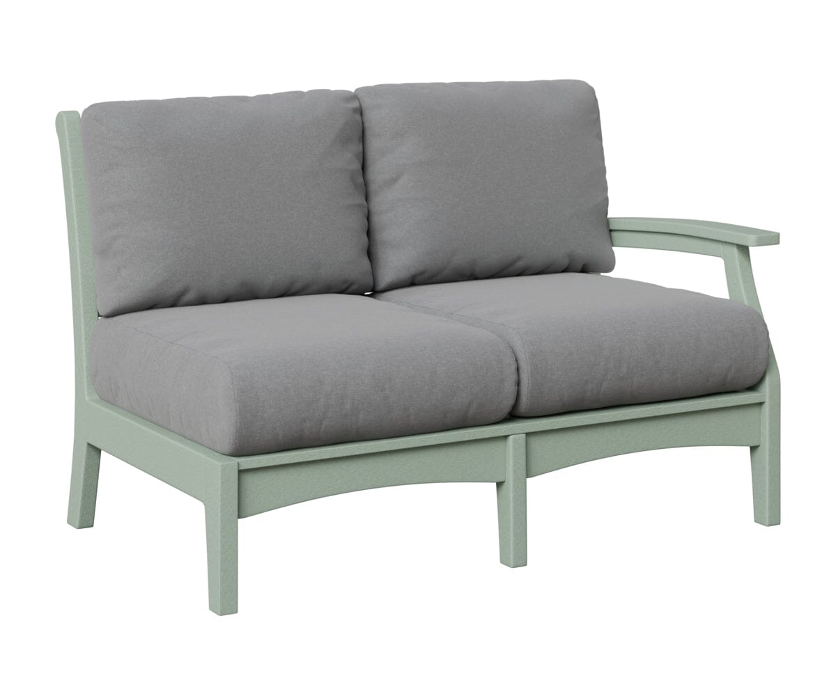 Classic Terrace Left Arm Loveseat Loveseats Rockwood Outdoor Furniture Seafoam 