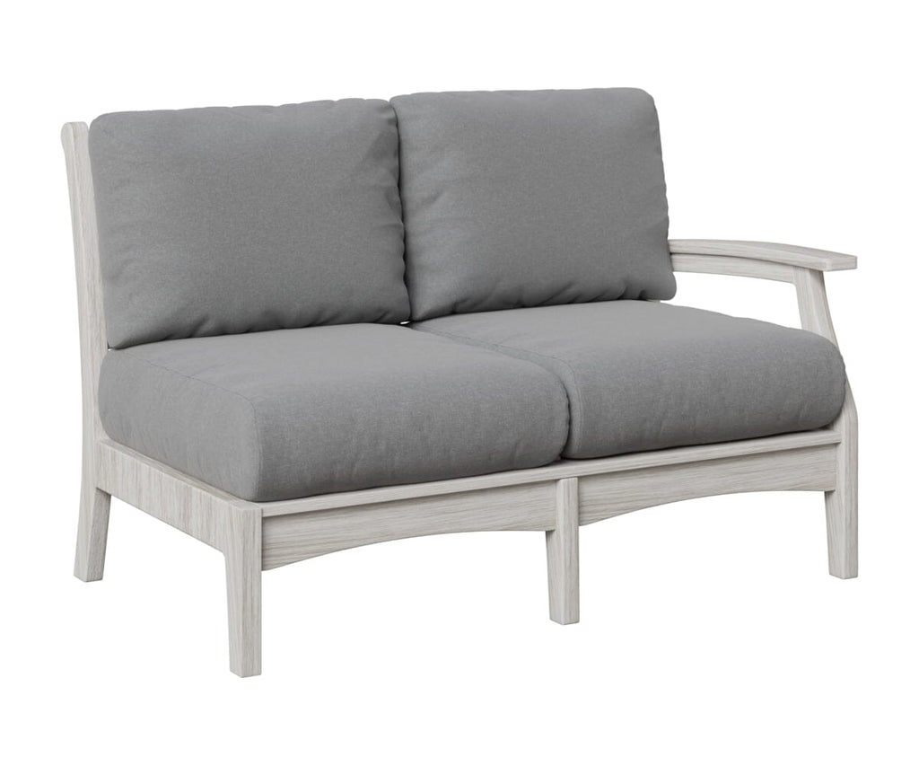 Classic Terrace Left Arm Loveseat Loveseats Rockwood Outdoor Furniture Natural Finish: Seashell 