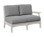 Classic Terrace Left Arm Loveseat Loveseats Rockwood Outdoor Furniture Natural Finish: Seashell 