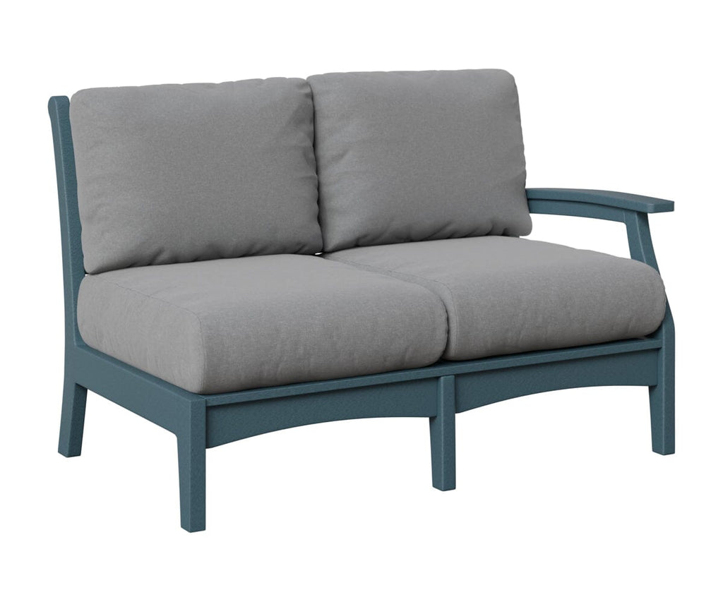 Classic Terrace Left Arm Loveseat Loveseats Rockwood Outdoor Furniture Slate 