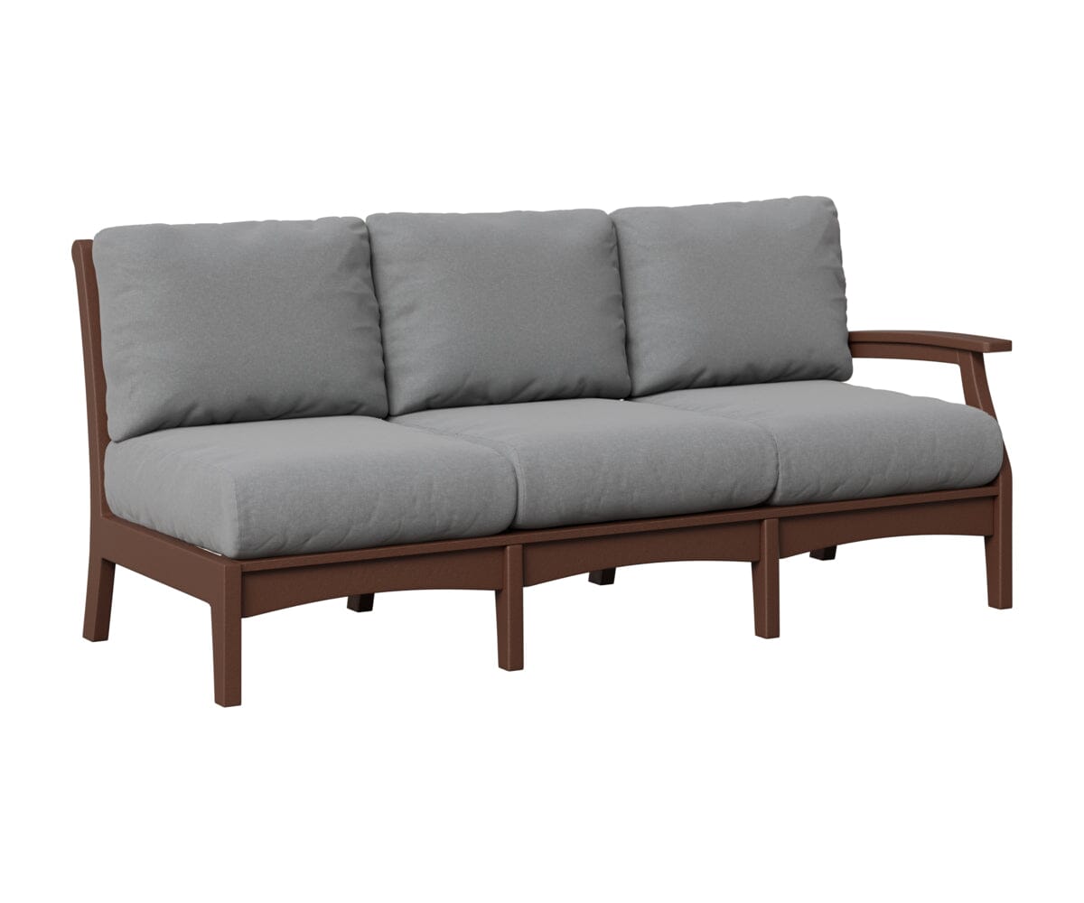 Classic Terrace Left Arm Sofa Rockwood Outdoor Furniture Chocolate Brown 