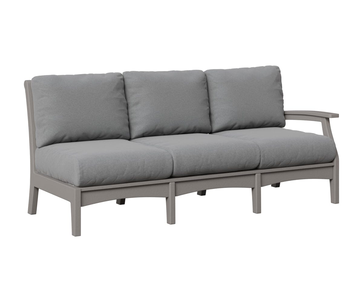 Classic Terrace Left Arm Sofa Rockwood Outdoor Furniture Light Gray 