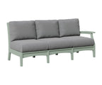 Classic Terrace Left Arm Sofa Rockwood Outdoor Furniture Seafoam 