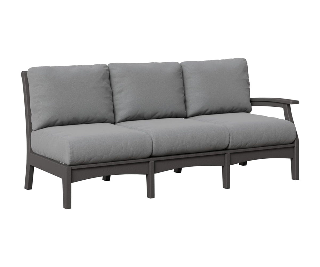 Classic Terrace Left Arm Sofa Rockwood Outdoor Furniture Smoke Gray 