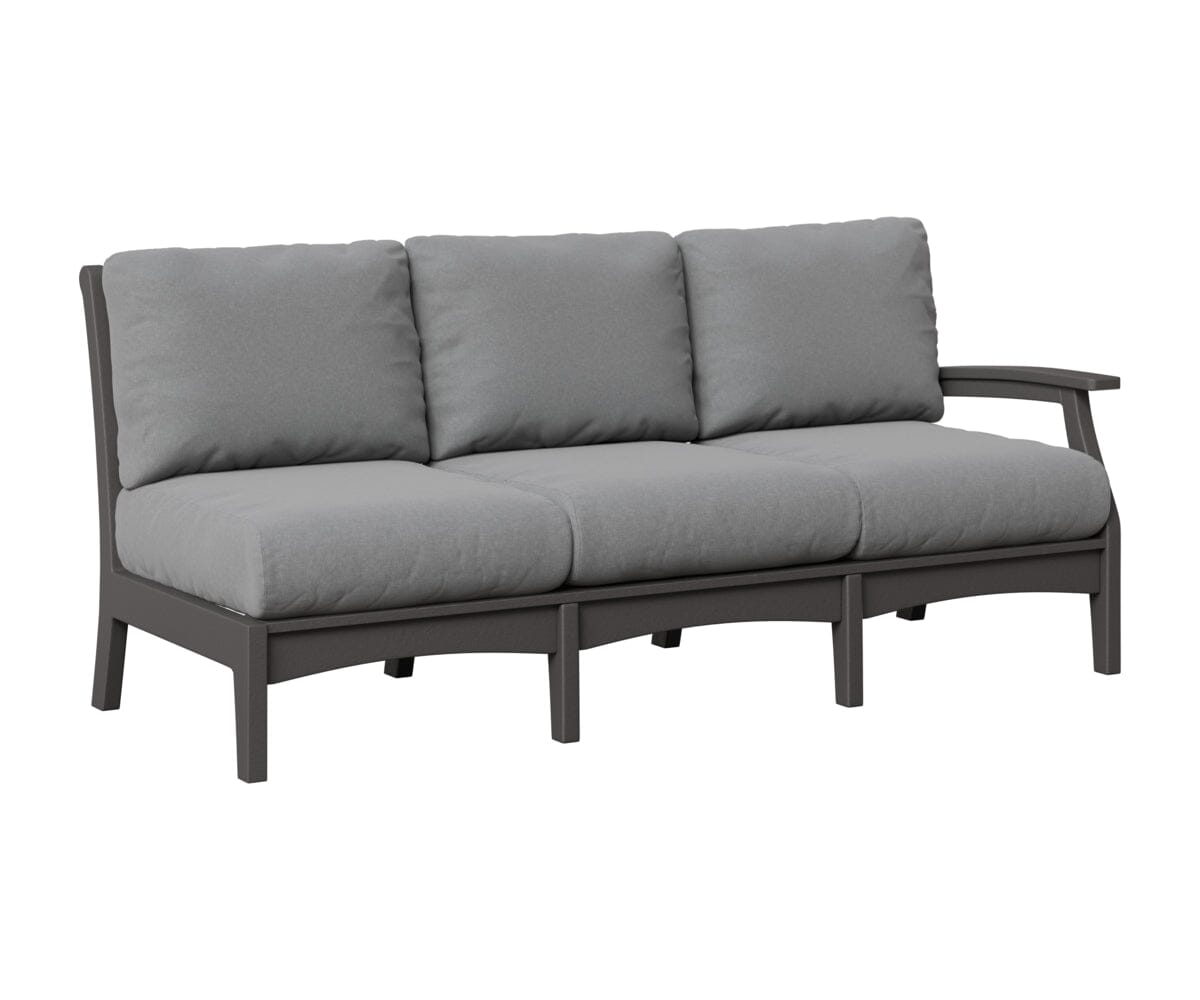 Classic Terrace Left Arm Sofa Rockwood Outdoor Furniture Smoke Gray 