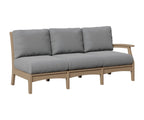 Classic Terrace Left Arm Sofa Rockwood Outdoor Furniture Weatherwood 