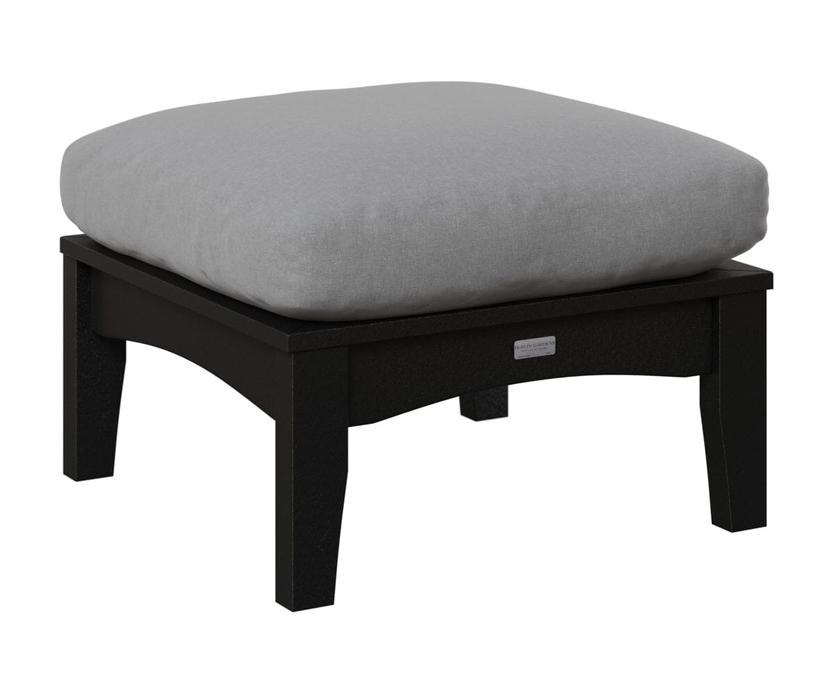 Classic Terrace Ottoman Rockwood Outdoor Furniture Black 