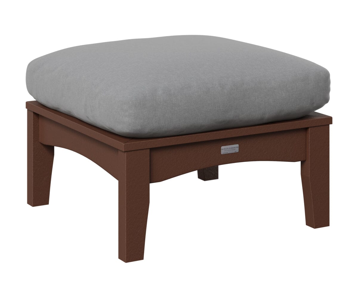 Classic Terrace Ottoman Rockwood Outdoor Furniture Chocolate Brown 
