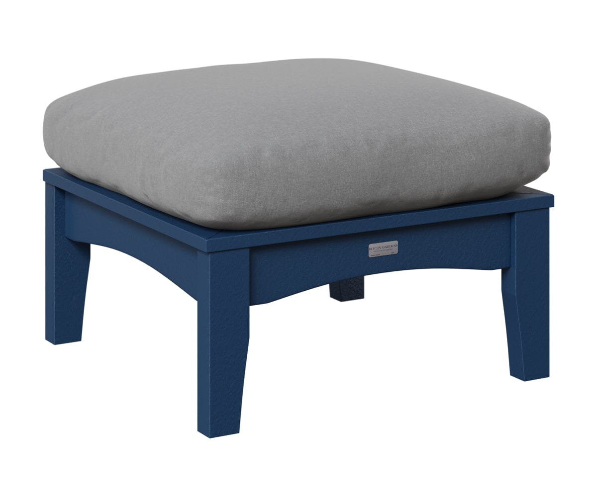 Classic Terrace Ottoman Rockwood Outdoor Furniture Navy Blue 