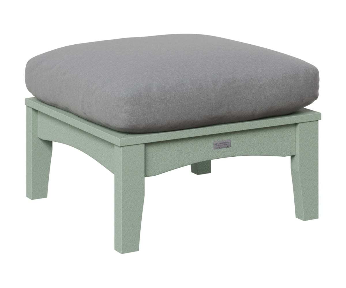 Classic Terrace Ottoman Rockwood Outdoor Furniture Seafoam 